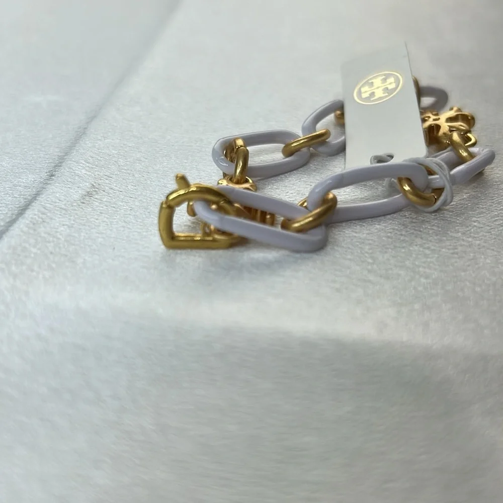 Brand new Tory Burch gold and white bracelet - Picture 2 of 4